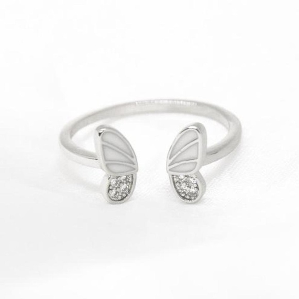 Sterling Silver Butterfly Wings Ring